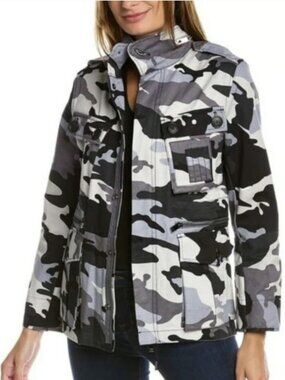 Zadig & Voltaire Kola Camo Skull Utility Jacket ( S )